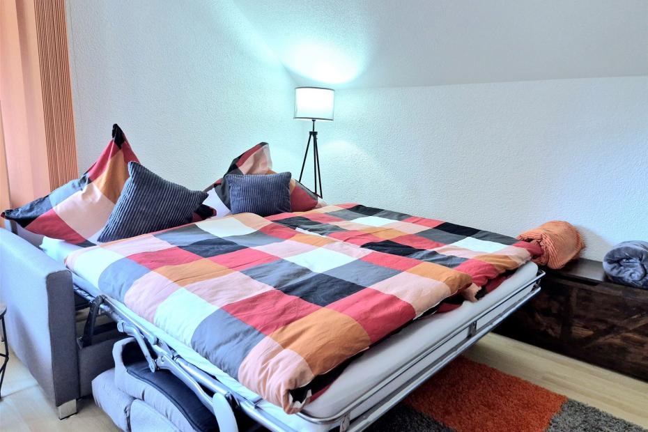 Wohnzimmer mit Schlafcouch